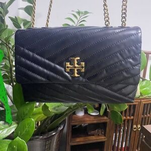 Tory Burch KIRA small fragrance series lambskin diamond check chain bag